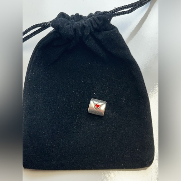 Pandora Love Letter, Red Enamel Sterling Silver Charm Bead - Picture 10 of 10